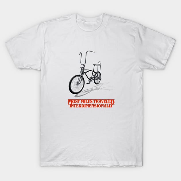 Stranger Things 4 Most miles traveled interdimensionally T-Shirt by amithachapa